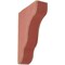 Ekena Millwork 1 3/4"W x 5 1/4"D x 7 1/2"H Plymouth Wood Vintage Decor Bracket, Salvage Red BKTWD02X05X08PLRD - alternate 1